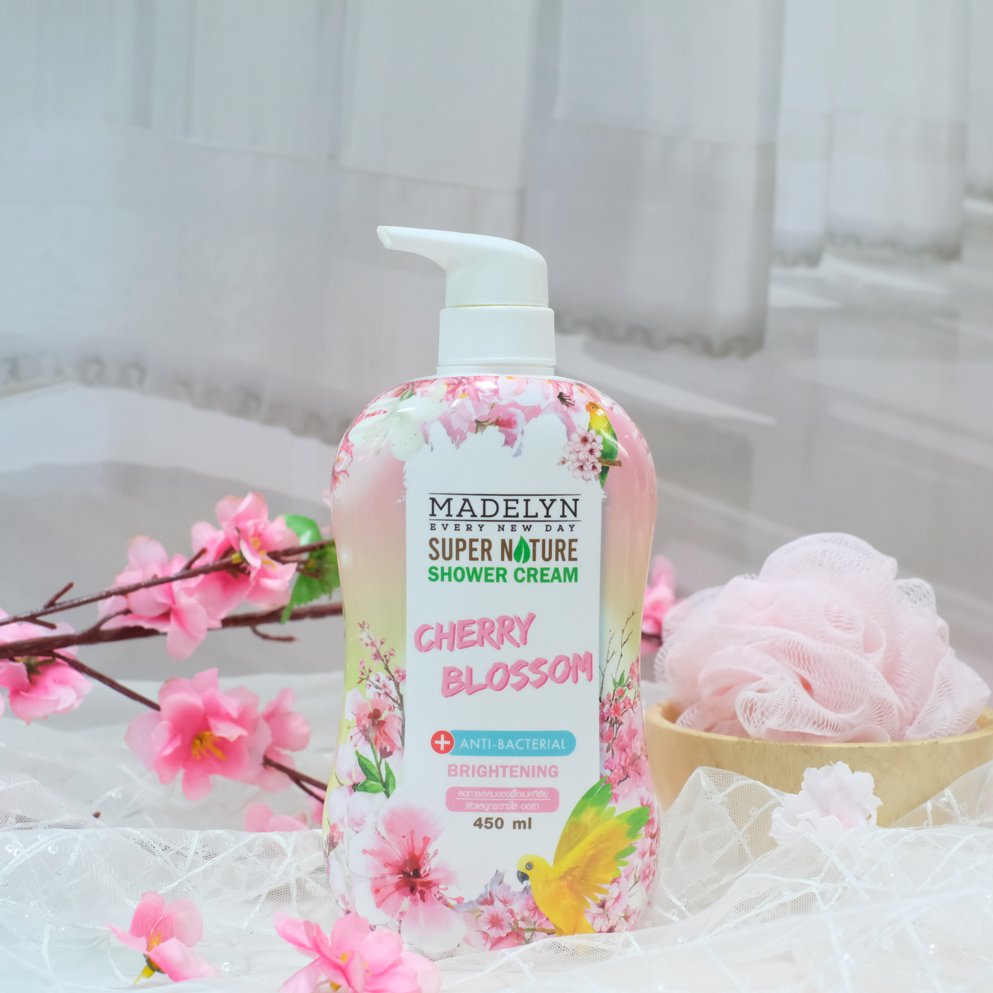 Madelyn,ครีมอาบน้ำ,Madelyn Shower Cream Cherry Blossom 450 ml,Madelyn Shower Cream Cherry Blossom 450 ml ราคา,Madelyn Shower Cream Cherry Blossom 450 ml รีวิว,