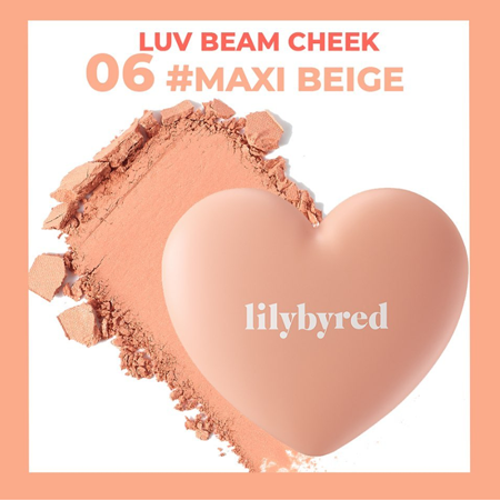 lilybyred Luv Beam Cheek #06 Maxi Beige 4g บรัชออนพิกเมนต์แน่น สี